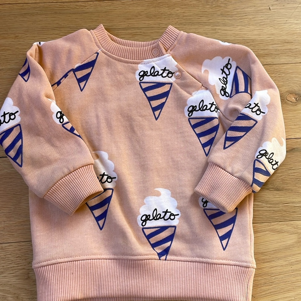 Hugo love, tiki gelato sweatshirt